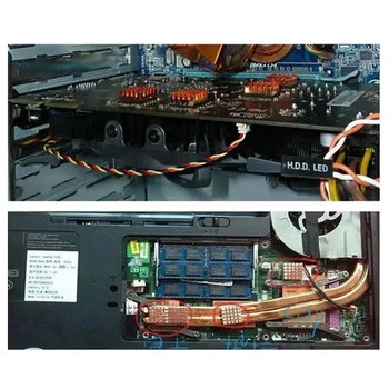 

8pcs CPU Graphics Card Parts Computer Laptop Pure Copper Memory Mainboard Conductive Cooling Fan Mini DDR Heat Sink