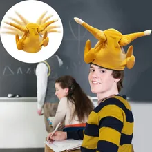 Модная забавная шляпа для взрослых День благодарения смешная плюшевая жареная шапка «индейка» вечерние праздничные шапки для костюмов