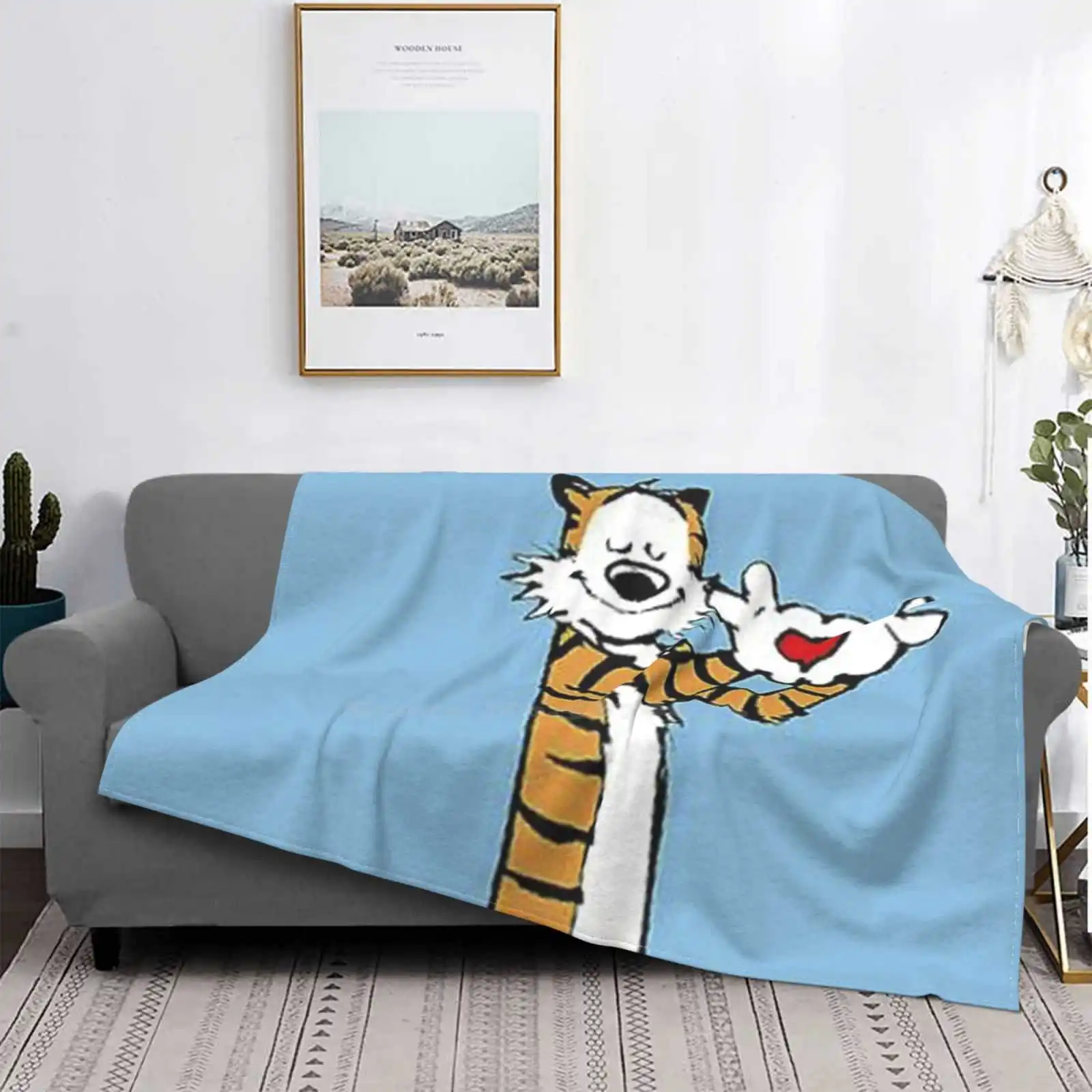 Kalvins Nuova Vendita Stampa Personalizzata Flanella Morbida Coperta Hypebeast Love Love Love Love Come Comme Des Garcon Garcons Heart Fashion