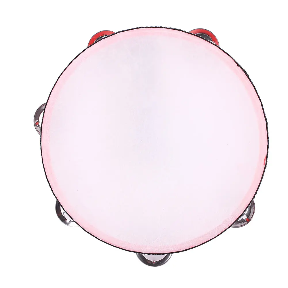 

8 Inches Musical Tambourine Drum Wood KTV Musical Instrument Percussion Children