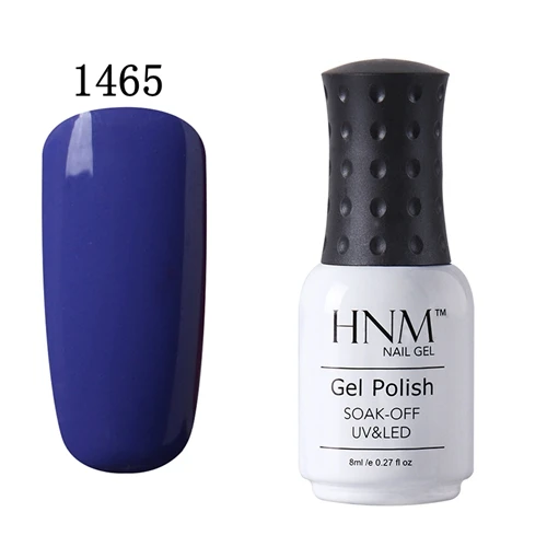 HNM 8 мл УФ-гель для ногтей светодиодный светильник Гель-лак 58 цветов Гель-лак чистые цвета Полупостоянный Гель-лак для ногтей основа Топ - Цвет: 1465