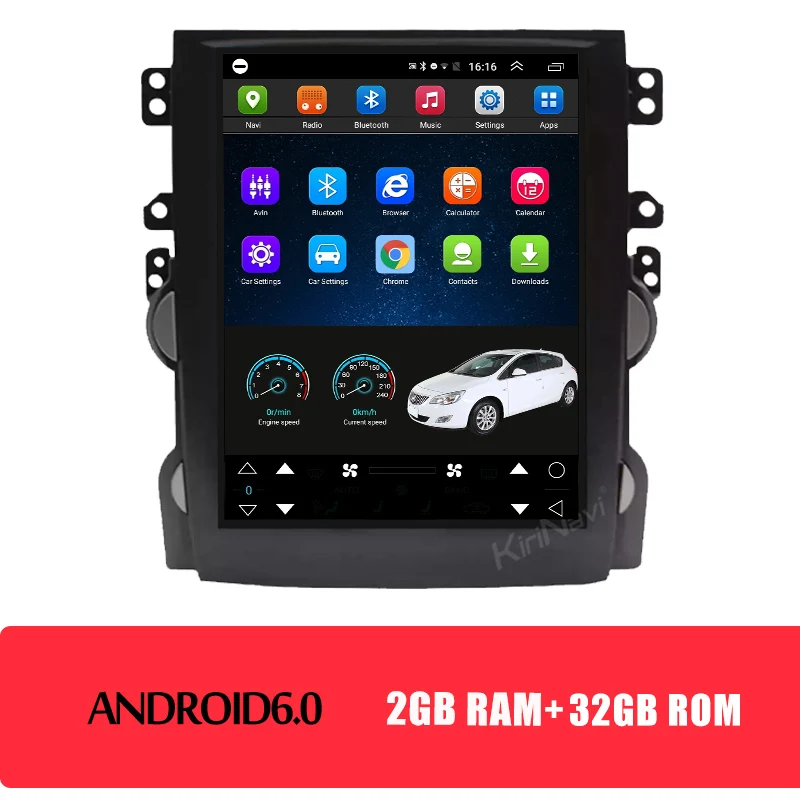android car radio KiriNavi Telsa стиль вертикальный экран 10,4 ''1 Din Android 8,1 dvd-плеер автомобиля Авто gps навигация автомобиля радио для Chevrolet Malibu - Цвет: android car radio