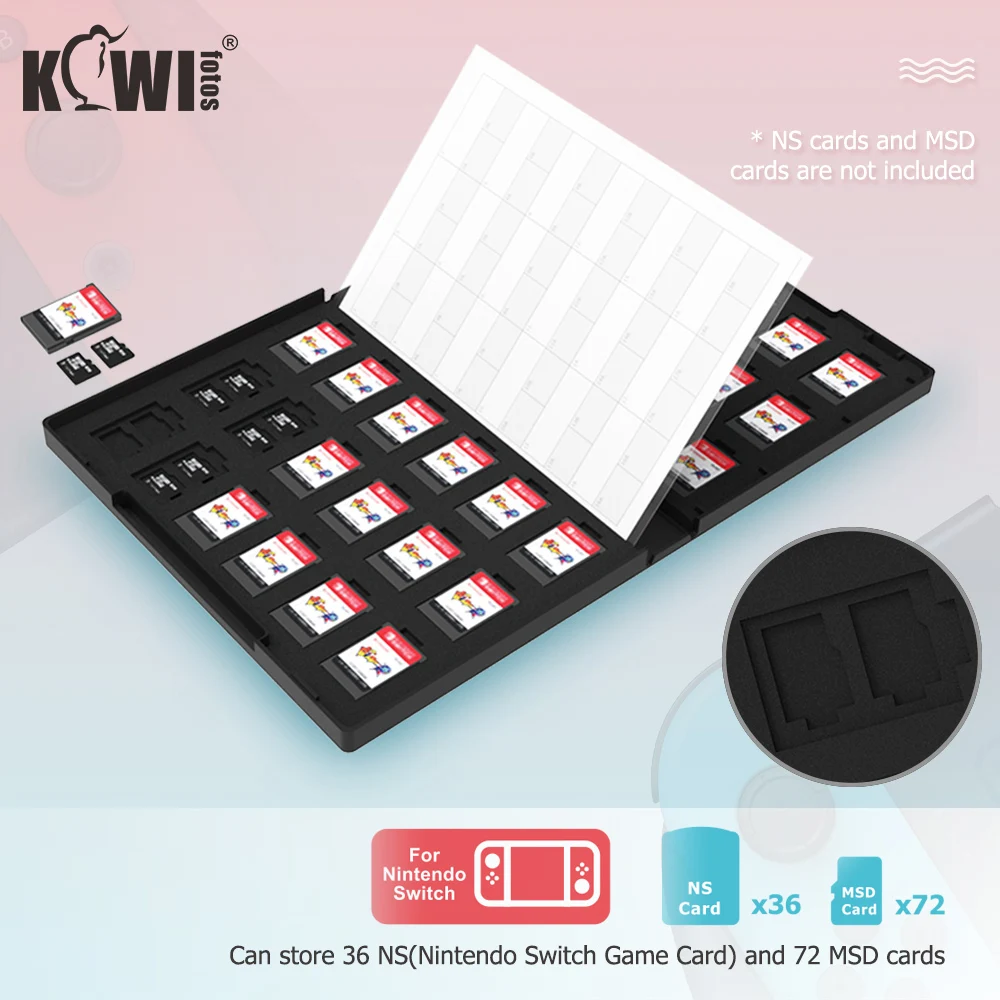 Чехол Держатель игровой карты памяти Kiwi органайзер для хранения 36 NS (игровая