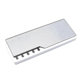 

Aluminum Alloy Computer Desk Portable Wire Box Durable Rectangular Conference Table Cover Home Office With Thread Hole Furniture