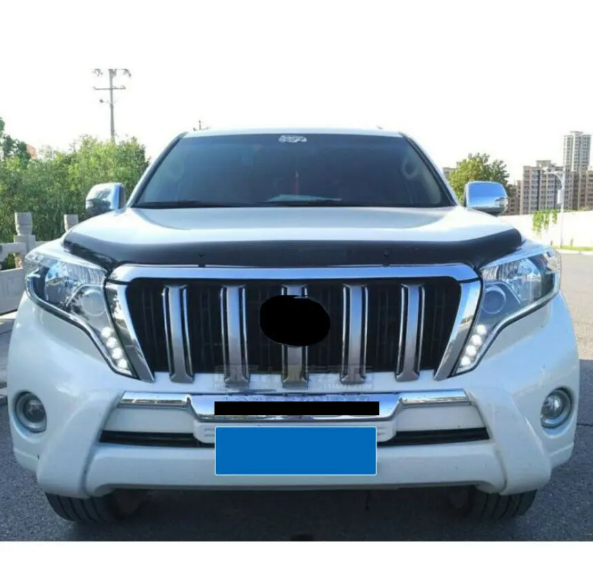 Модификация автомобиля автомобильные аксессуары передняя защита от насекомых капот дефлектор защита для TOYOTA Land Cruiser Prado