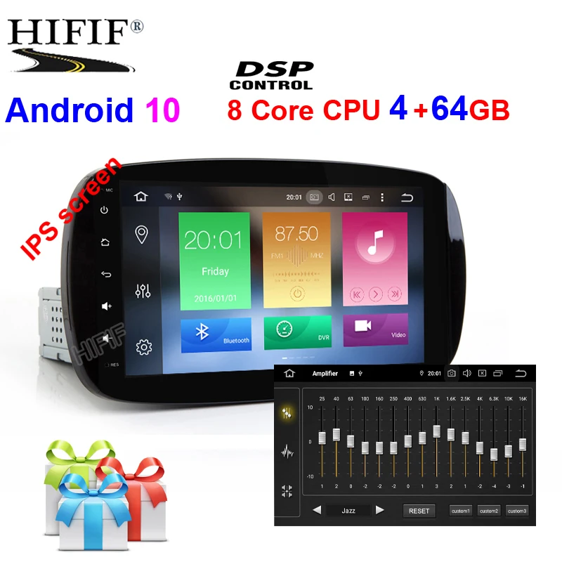 For Mercedes Benz Smart Qcta 8 core RAM 4G ROM 32G DSP IPS Android 10 Car Radio player GPS Stereo audio 4G WIFI mirror link For Mercedes Benz Smart Qcta 8 core RAM 4G ROM 32G DSP IPS Android 10 Car Radio player GPS Stereo audio 4G WIFI mirror link