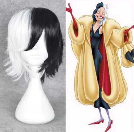 Ювелирный парик Madame Wig Cruella De Vill Vil 101 далмаций парики аксессуары для костюмов
