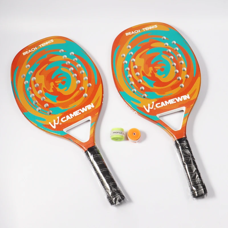 2021Adult Professional Full Carbon Beach Tennis Paddle Racket Soft EVA Face Raqueta With Bag Unisex Equipment tennis racquet