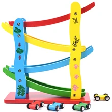 1 компл. Детские мраморные пробежки рампы игрушки развития глаза развивающие слайдер автомобиль Координационная красочная гоночная дорожка деревянный подарок руки