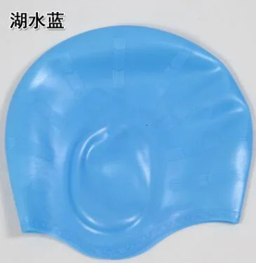 Sky Blue SBART силиконовые шапочки для плавания унисекс водонепроницаемые защитные шапочки для плавания для взрослых длинные волосы силиконовые шапочки для плавания для дайвинга - Цвет: Sky Blue