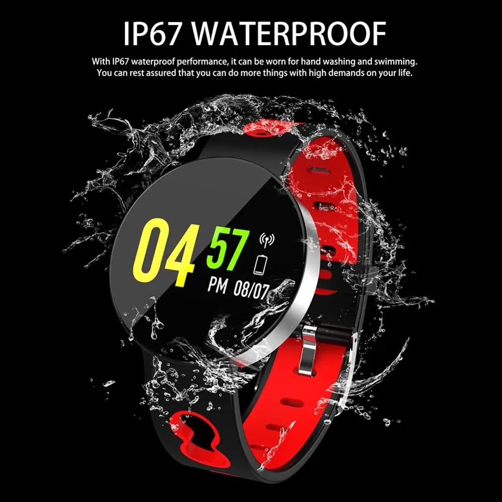 Touch Screen X1 Smart Watch Men Women Alloy Case IP68 Waterproof Heart Rate Monitor 30 Days Long Time Standby Smart Bracelet