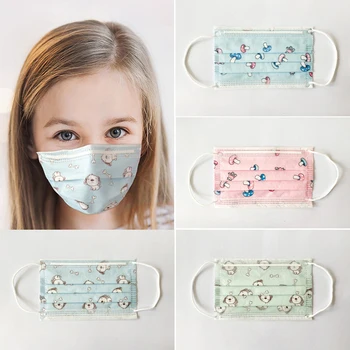 

10pcs/bag Child Kids Mask Boy Mask 3-Ply Girls Face Mask Nonwoven Disposable Children Mask Children Face Mask