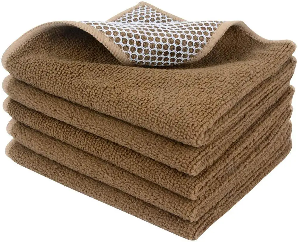 Sinland Super Absorbent Microfiber Dish Cloths Best Kitchen Cloths Cleaning Cloths with Poly Scour Side 12Inchx12 Inch 10 Pack Sinland Super Absorbent Microfiber Dish Cloths Best Kitchen Cloths Cleaning Cloths with Poly Scour Side 12Inchx12 Inch 10 Pack