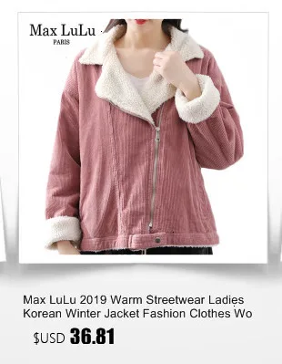 Max LuLu зимняя корейская мода женская панк одежда женская с капюшоном в горошек стеганые куртки повседневные утепленные меховые теплые парки