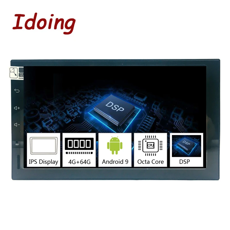 Sale Idoing 2Din Android 9.0 7"PX5 4G+64G Octa Core Universal Car GPS DSP Radio Multimedia Player IPS screen Video Navigation 1