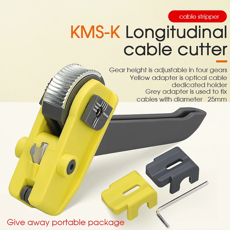 Precio bajo De fibra óptica herramienta Longitudinal Stripper KMS-K Cable cortadora cortador cubierta cables X6MNeWQa73M