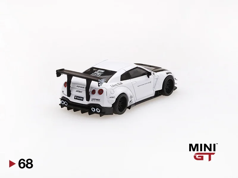 Мини GT 1: 64 LB работает Nissan GT-R R35 Белый Тип 2 LHD Honda Tsm модели литья под давлением модель автомобиля