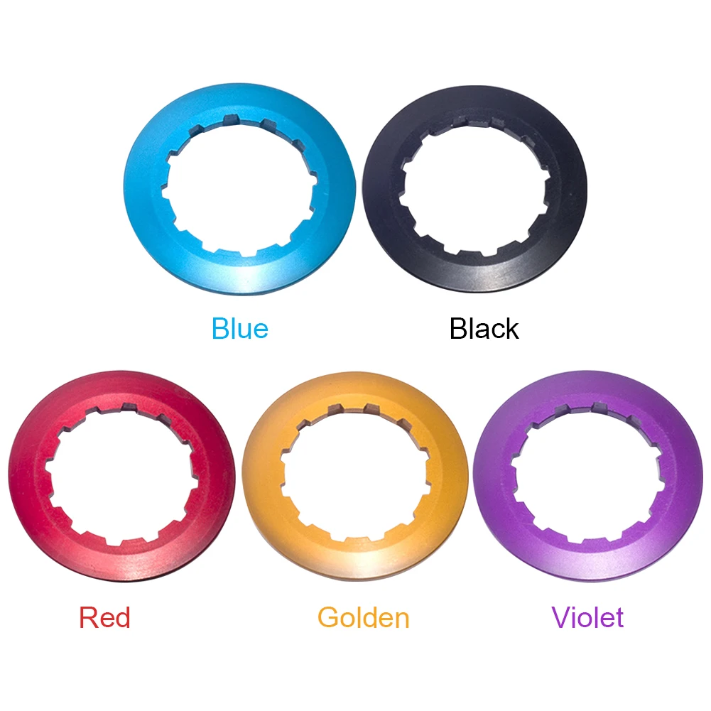 Bicycle Cassette Bicycle Parts Mountain Road Bike Cassette Lockring 7075 Aluminum Alloy Cassette Lock Ring 11T Centerlock Disc Brake Rotor