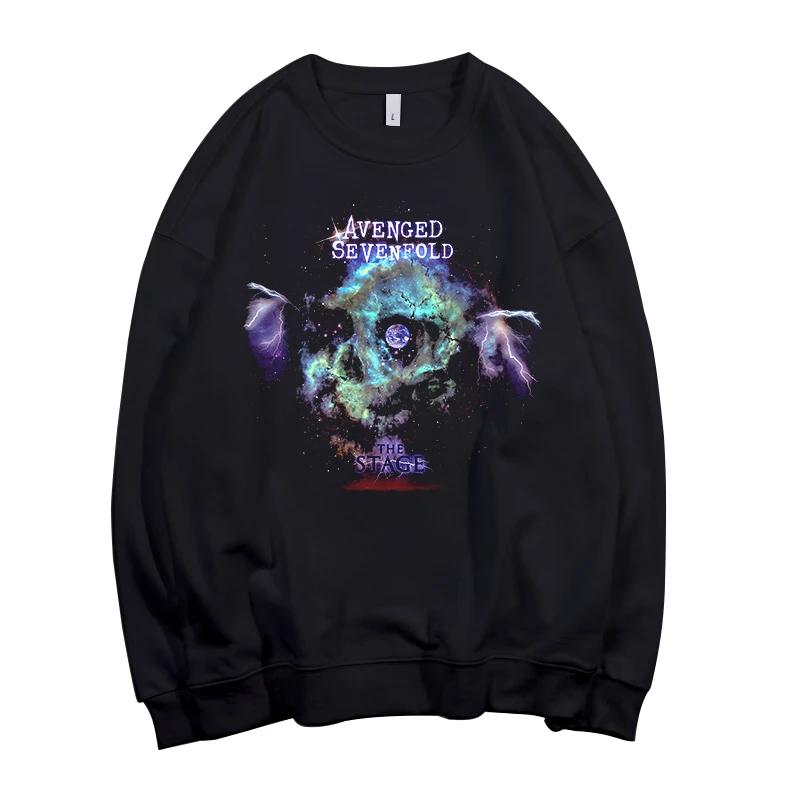 12 вариантов дизайна Avenged Sevenfold Pollover Толстовка Черный Рок толстовки Панк Рокер уличная флисовая череп A7X тяжелый металл