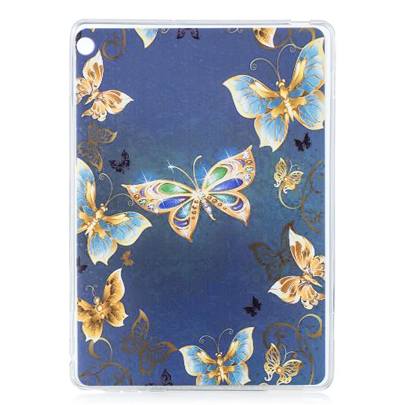 butterfly Sllicon кристально чистый чехол для huawei MediaPad M3 Lite 10 BAH-L09 BAH-AL00 W09 10," Чехол Мягкий ТПУ чехол для планшета с изображением щенка кота - Цвет: butterfly