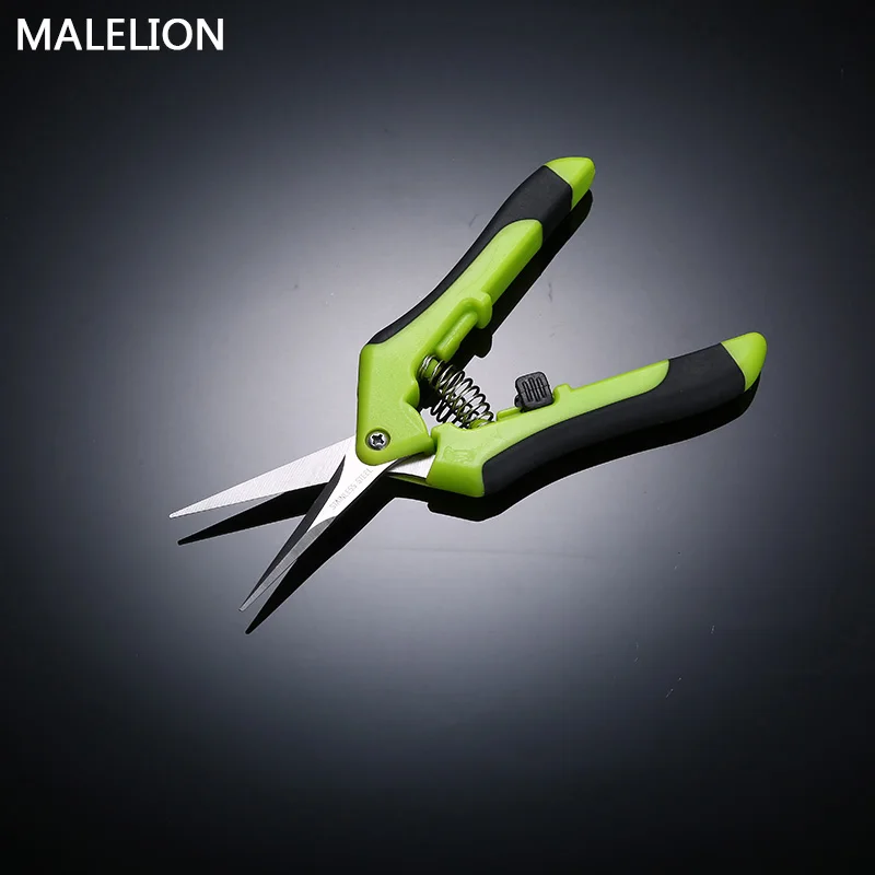 Garden Pruning Shears Stainless Steel Fruit Picking Scissors Household Potted Trim Weed Branches Small Scissors Gardening Tools