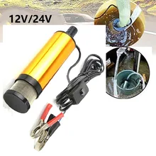 12V 24V Lectric Aluminum Alloy Car DC 38mm Electric Submersible Water Oil Diesel Fuel Pump  Water Diesel Oil Engine Pump