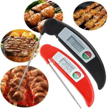 

Digital Probe Thermometer Foldable Food BBQ Meat Oven Folding Kitchen Thermometer Cooking Water Oil Tools