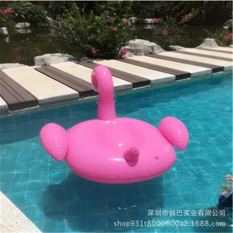 

Manufacturers Supply Hot Selling PVC Inflatable Flamingo White Large Little Swan Floating Row Riding Water Sports Product