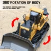 1:16 RC Car Toys HUINA RC Truck Remote Controlled Bulldozer Alloy Tractor Engineering Vehicle Car Model Toys for Boys Kids Gifts 3