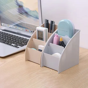 

Desktop Organizer Plastic Storage Box Desktop Jewelry Boxes Pen Holder Remote Control Container Organizer For Desktop