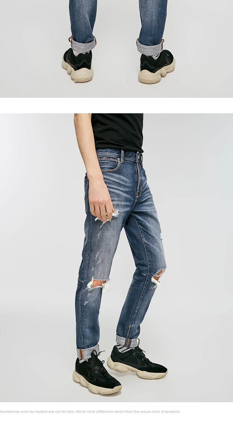 JackJones мужские модные рваные джинсы | 219132602