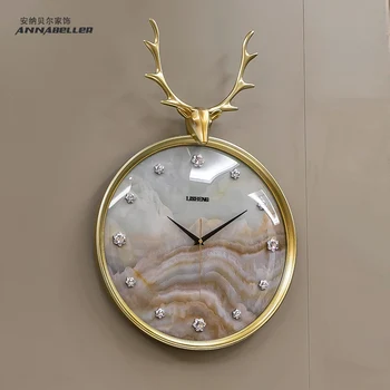 

Large Modern Design Wall Clock Silent Creative Kitchen Electronic Nordic Gold Wall Clock Living Room Wandklok Wall Watch JJ60WC