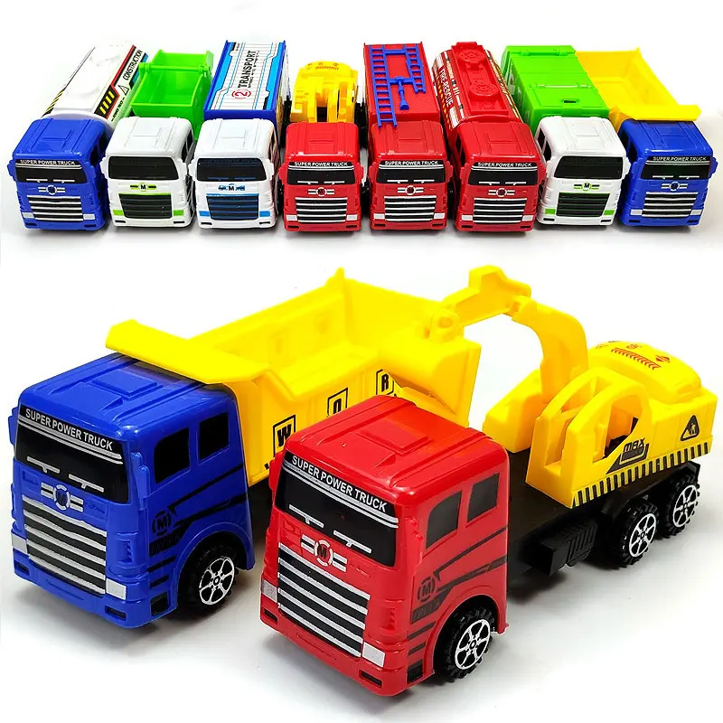

17cm Engineering Trucks Car Models Toy for Boys Diecasts Toys Vehicles Pull Back Excavator Mixer Truck Birthday Present