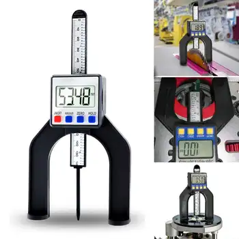 

Digital Depth Gauge LCD Height Gauges Calipers With Magnetic Feet For Router Tables Woodworking Measuring Tools