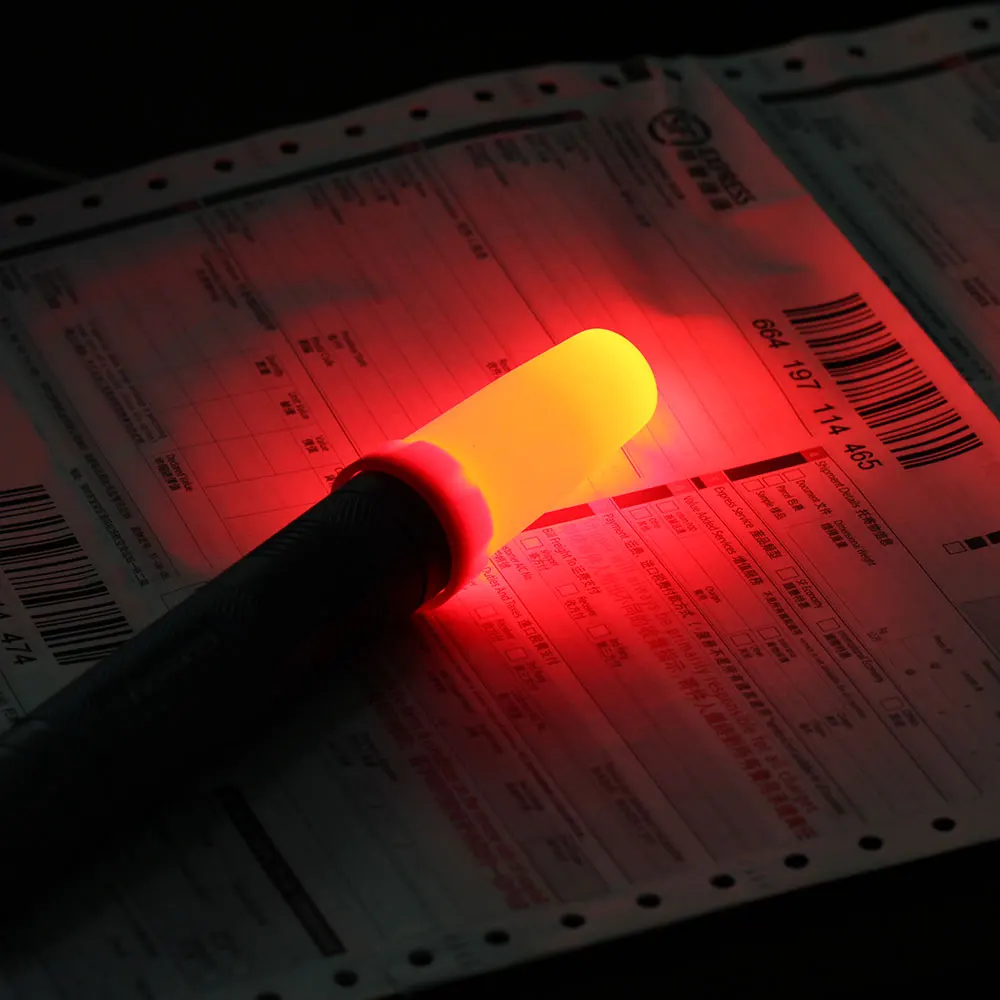 Flashlight Diffuser Red Inner Diameter 24.5mm for S2 S2+ S3 S5 S6 S15 S8