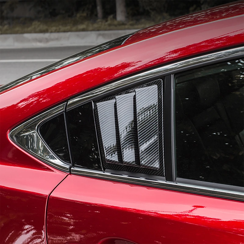 Для Mazda 6 Atenza, автомобильный Стайлинг, автомобильное заднее боковое окно, треугольная D колонна, шторы с блестками, декоративные наклейки, аксессуары