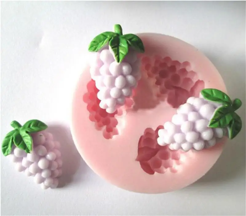 Small grape shape Silicone mold Resin kitchen baking tools DIY cake chocolate mousse fondant mold dessert pastry decoration