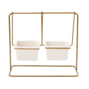 

HANDPAINTED CERAMIC iron flowerpot creative personality Nordic Ferris wheel set combination