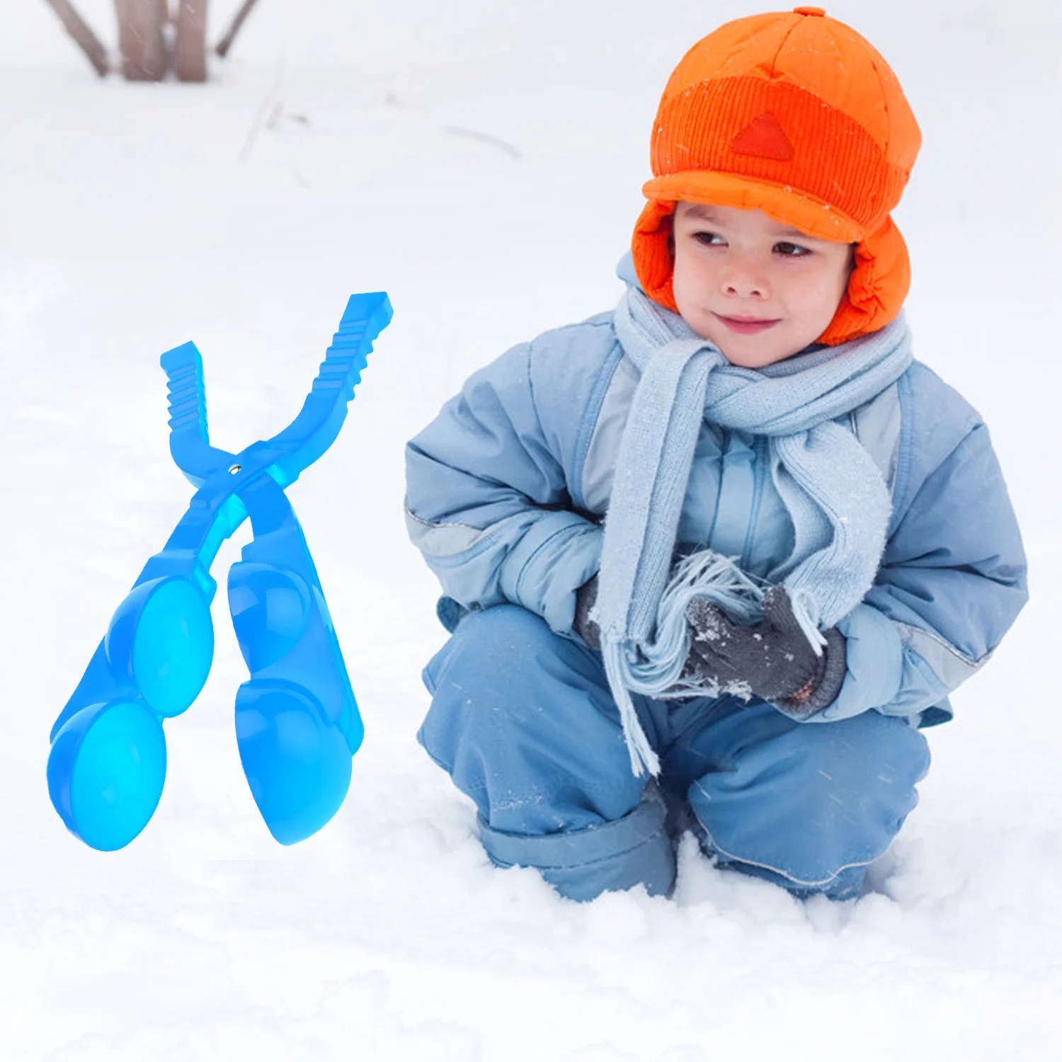 Behogar 2-Snowball Maker ложка с зажимом снег песок мяч плесень зима на открытом воздухе игры снег игрушки для детей малышей Дети