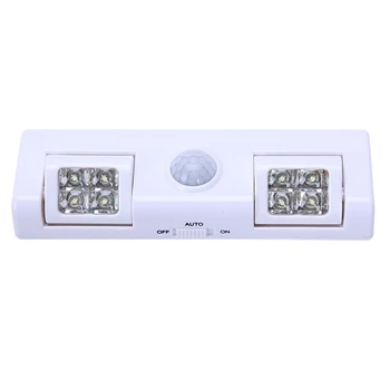 

Closet Light with 8 LED 90 degree Rotation Battery Powered Wireless Motion Sensor Night Light for Cabinet, Bedroom, Drawer, Gara