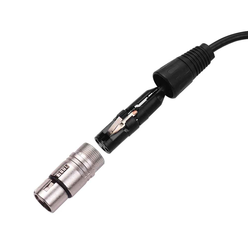 RJ45 мужской сетевой разъем для 3-Pin Mini XLR Женский удлинитель DMX512 кабель для сцен и студий кабели провода серебро Цвет