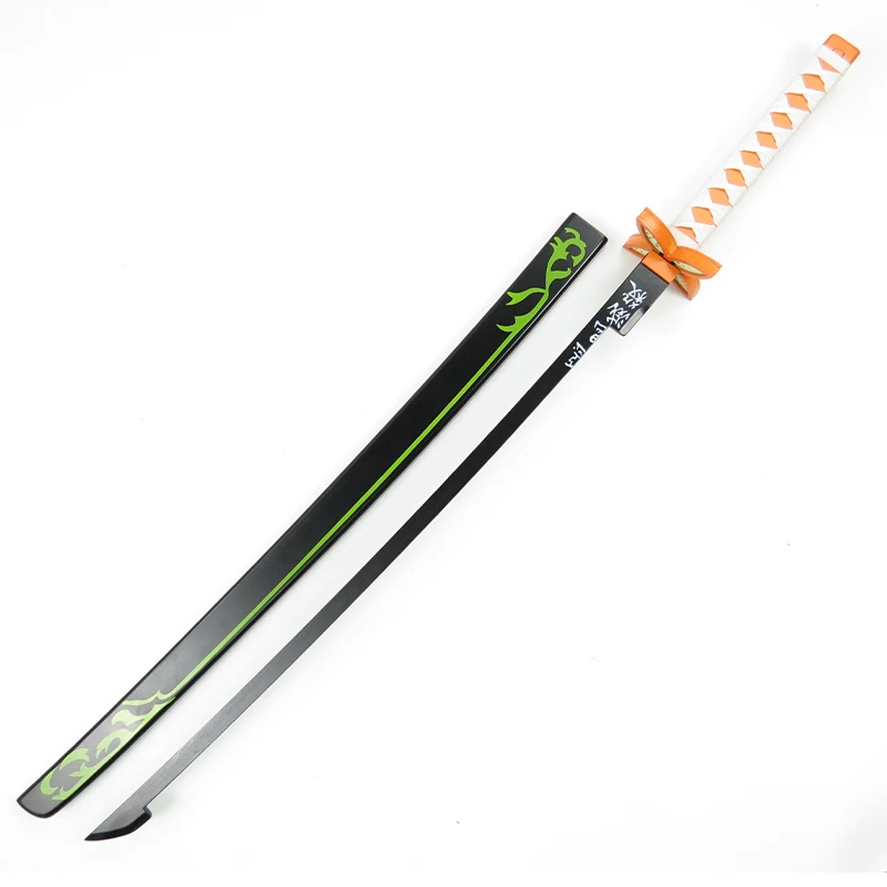 Shinobu Kocho Prop Косплей Реплика меч в ножнах аниме Demon Slayer Kimetsu No Yaiba косплей реквизит деревянный меч Weaopns