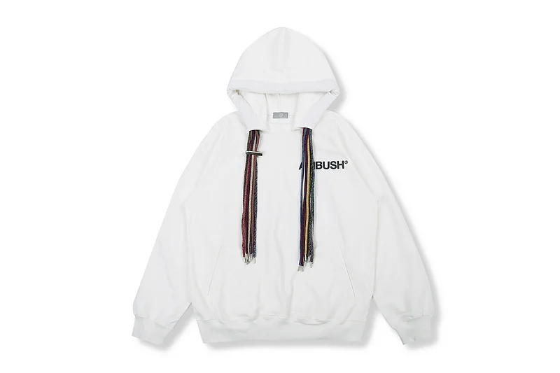 

High Quality Ambush Logo Printed Tassels Rope Women Men Hoodies Sweatshirts Hiphop Streetwear Men Hoodie Pullover Ambushed