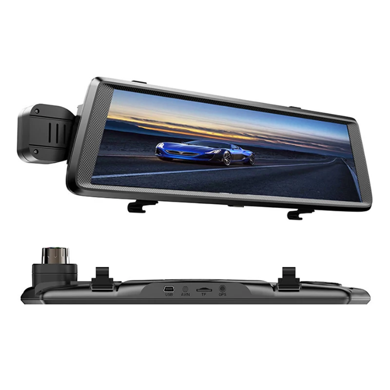 10in 1080P Dash Cam поток медиа автомобильная видеокамера DVR вождения рекордер зеркало заднего вида XR657