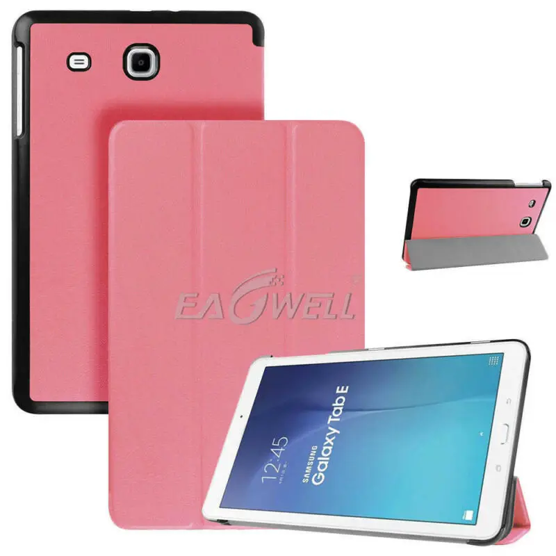 Магнитный смарт-чехол с функцией автоматического сна для samsung Galaxy Tab A 8,0 T350 T355 SM-T355, кожаный чехол для планшета с откидной крышкой и подставкой - Цвет: Pink
