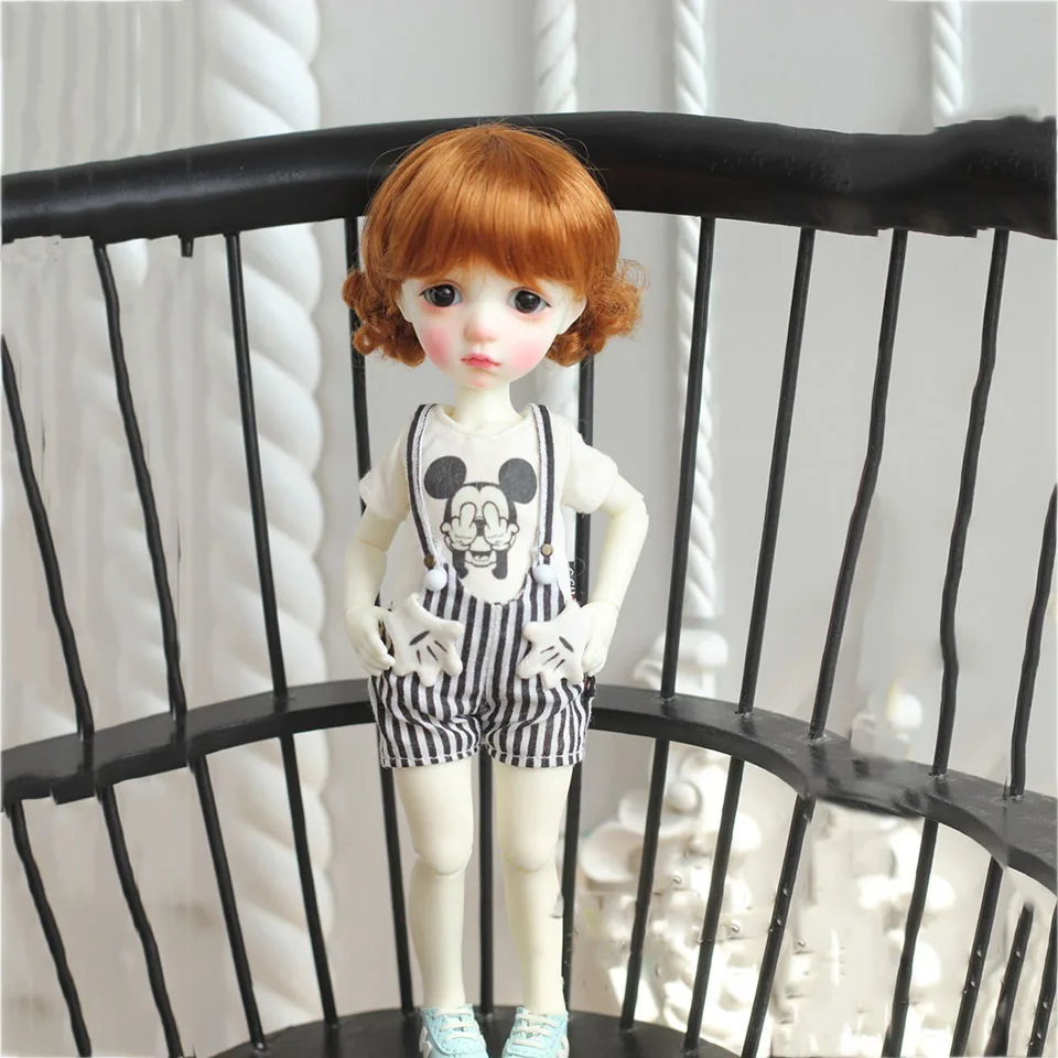 Bybrana 1 шт. bjd парик 1/3 1/4 1/6 1/8 имитация мохера цветок плетение - Цвет: 1