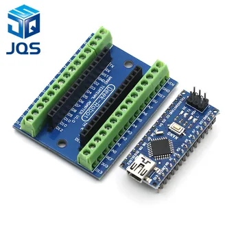 

NANO V3.0 3.0 Controller Terminal Adapter Expansion Board NANO IO Shield Simple Extension Plate For Arduino AVR ATMEGA328P