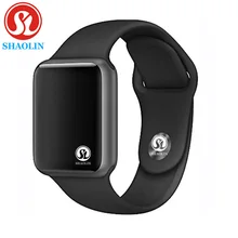 Bluetooth Smart Watch Series 4 Stainless Steel Shining Case 1:1 42mm SmartWatch for iOS Android Heart Rate Pedometer(Red Button) dzb bluetooth 4 0 smart watch black red