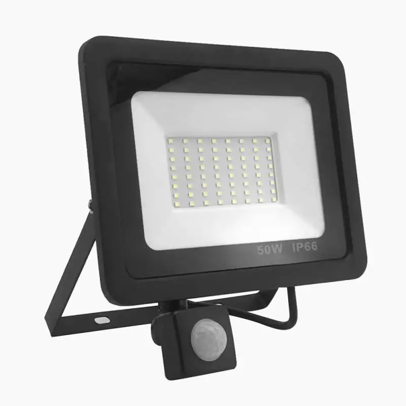 LED Floodlight PIR Sensor Motion 10/20/30/50W Security Flood Light Warm Cool 