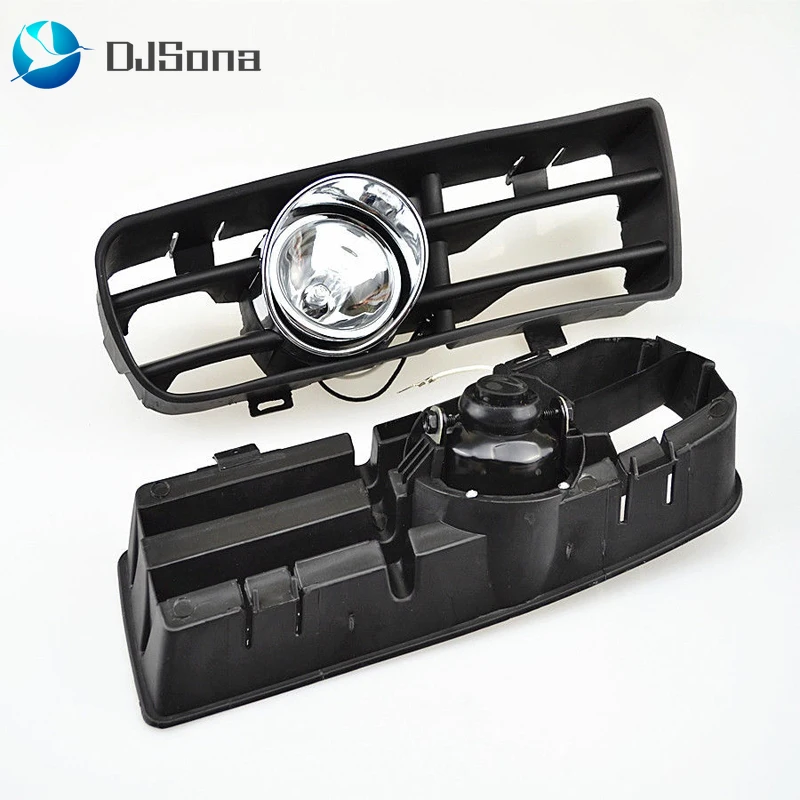 

DJsona 1 Set Front Fog Lights With Racing Grills & Wiring Harness Switch Fog Light Auto Accessories For VW Golf MK4 1998-2005 Ho